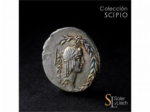 REPÚBLICA ROMANA. Denario. 45 a.C. VALERIA. L. Valerius Acis