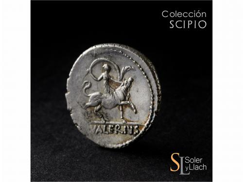 REPÚBLICA ROMANA. Denario. 45 a.C. VALERIA. L. Valerius Acis