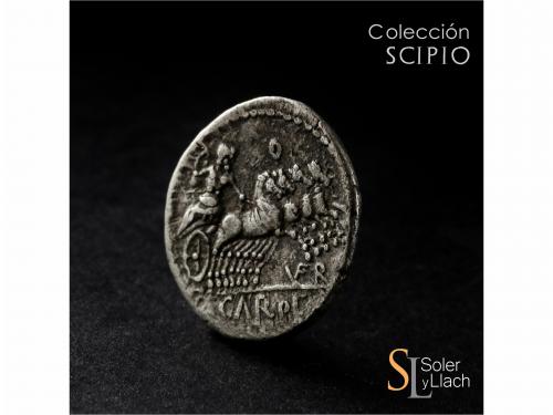 REPÚBLICA ROMANA. Denario. 86 a.C. VERGILIA. Vergilius, Garg