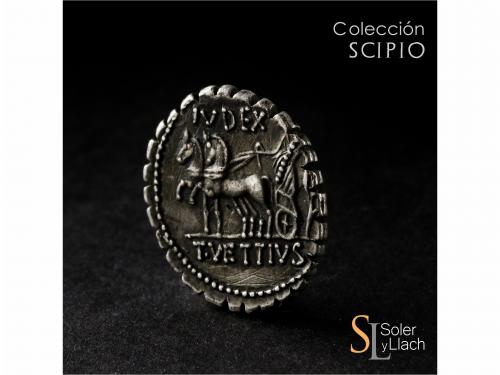 REPÚBLICA ROMANA. Denario. 70 a.C. VETTIA. T. Vettius Sabinu