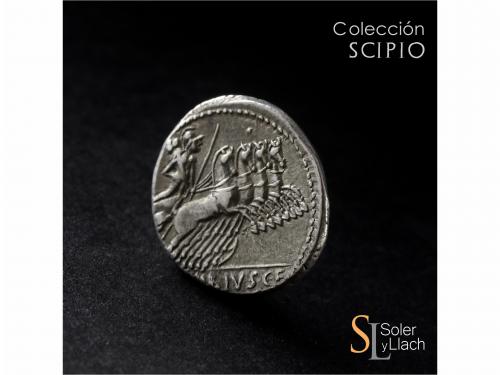 REPÚBLICA ROMANA. Denario. 90 a.C. VIBIA. C. Vibius C.f. Pan