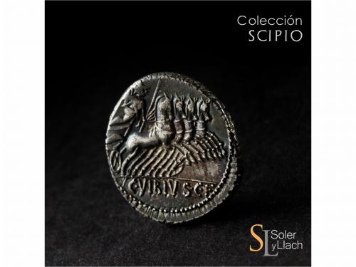 REPÚBLICA ROMANA. Denario. 90 a.C. VIBIA. C. Vibius C.f. Pan