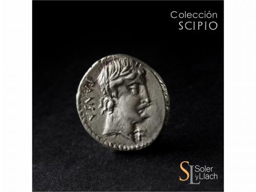 REPÚBLICA ROMANA. Denario. 90 a.C. VIBIA. C. Vibius C.f. Pan