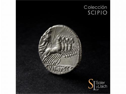 REPÚBLICA ROMANA. Denario. 90 a.C. VIBIA. C. Vibius C.f. Pan