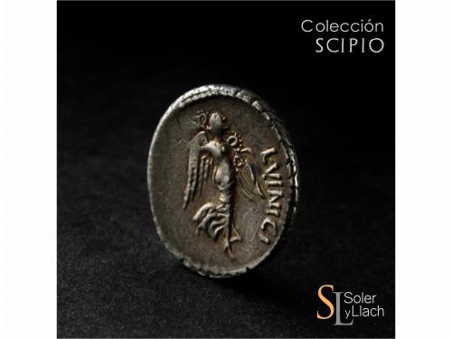 REPÚBLICA ROMANA. Denario. 52 a.C. VINICIA. L. Vinicius. Anv