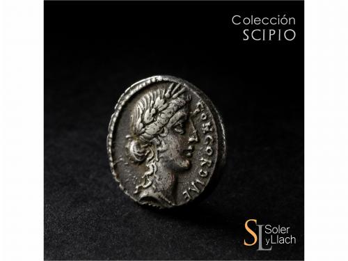 REPÚBLICA ROMANA. Denario. 52 a.C. VINICIA. L. Vinicius. Anv