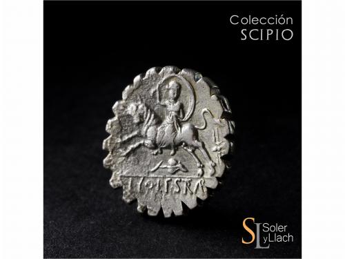 REPÚBLICA ROMANA. Denario. 81 a.C. VOLTEIA. L. Volteius L.f.