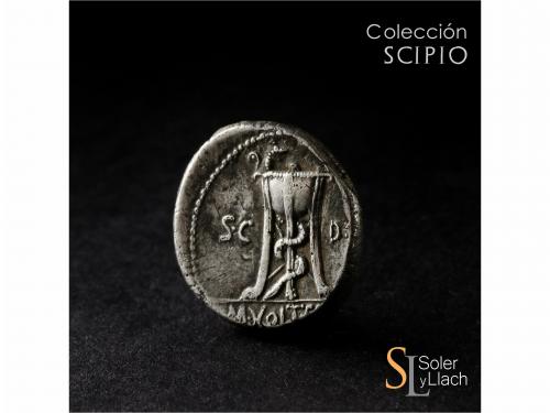 REPÚBLICA ROMANA. Denario. 81 a.C. VOLTEIA. M. Volteius M.f.