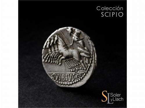 REPÚBLICA ROMANA. Denario. 90 a.C. VIBIA. C. Vibius C.f. Pan