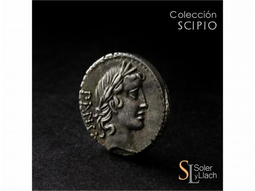 REPÚBLICA ROMANA. Denario. 90 a.C. VIBIA. C. Vibius C.f. Pan