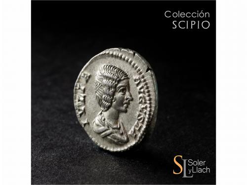 IMPERIO ROMANO. Denario. Acuñada el 196-211 d.C. JULIA DOMNA