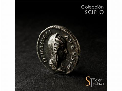 IMPERIO ROMANO. Denario. Acuñada el 196-211 d.C. JULIA DOMNA