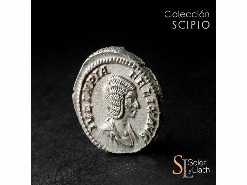 IMPERIO ROMANO. Denario. Acuñada el 196-211 d.C. JULIA DOMNA