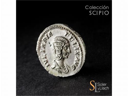 IMPERIO ROMANO. Denario. Acuñada el 196-211 d.C. JULIA DOMNA