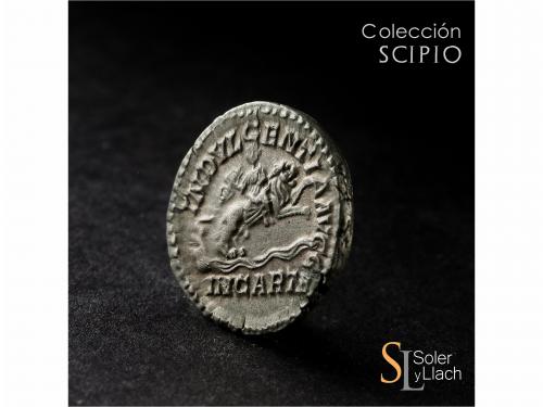 IMPERIO ROMANO. Denario. Acuñada el 201-210 d.C. CARACALLA. 