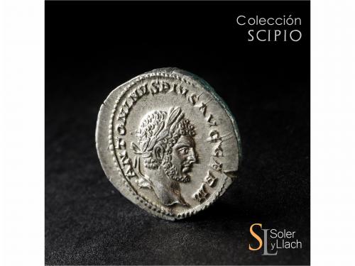 IMPERIO ROMANO. Denario. Acuñada el 213-217 d.C. CARACALLA. 