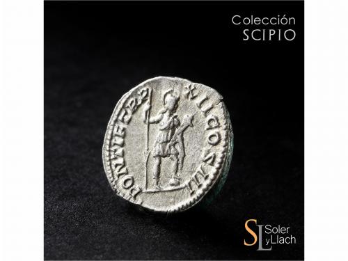 IMPERIO ROMANO. Denario. Acuñada el 201-210 d.C. CARACALLA. 