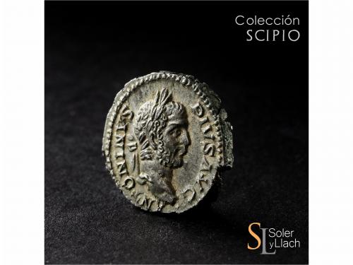 IMPERIO ROMANO. Denario. Acuñada el 201-210 d.C. CARACALLA. 