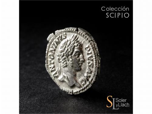 IMPERIO ROMANO. Denario. Acuñada el 210-213 d.C. CARACALLA. 