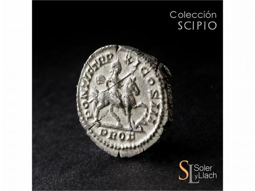 IMPERIO ROMANO. Denario. Acuñada el 210-213 d.C. CARACALLA. 