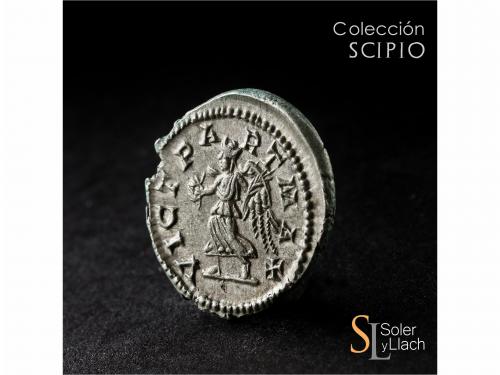 IMPERIO ROMANO. Denario. Acuñada el 201-210 d.C. CARACALLA. 