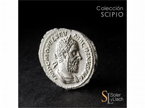 IMPERIO ROMANO. Denario. Acuñada el 217-218 d.C. MACRINO. An