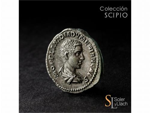 IMPERIO ROMANO. Denario. Acuñada el 218 d.C. DIADUMENIANO. A