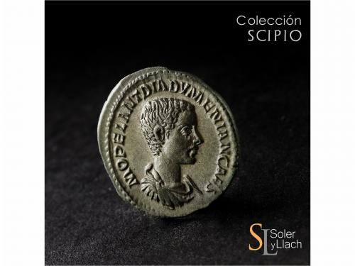 IMPERIO ROMANO. Denario. Acuñada el 218 d.C. DIADUMENIANO. A