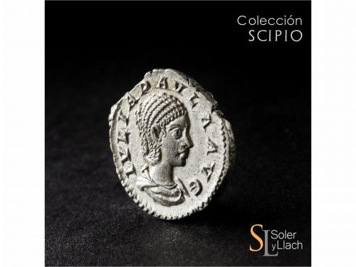 IMPERIO ROMANO. Denario. Acuñada el 219 d.C. JULIA PAULA. An