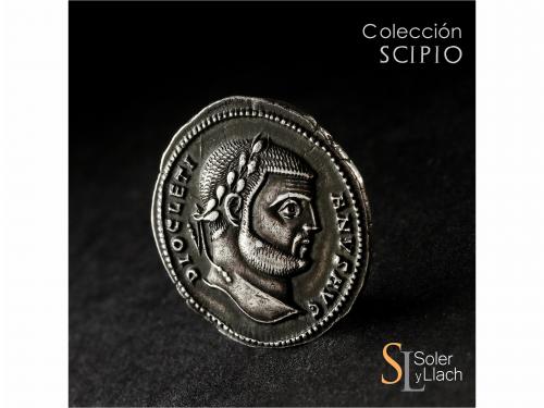 IMPERIO ROMANO. Argénteo o Silícua. Acuñada el 295 d.C. DIOC