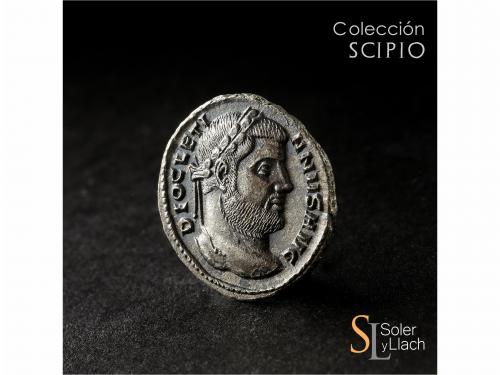 IMPERIO ROMANO. Argénteo o Silícua. Acuñada el 295 d.C. DIOC