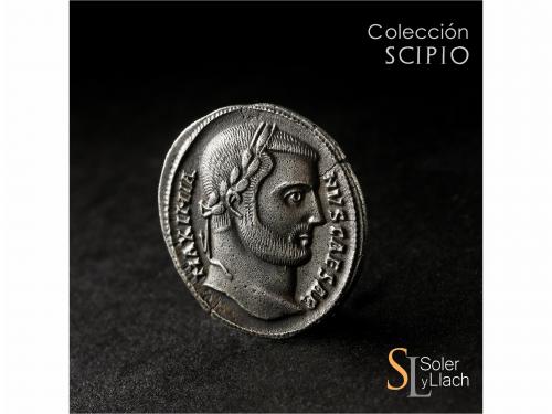 IMPERIO ROMANO. Argénteo o Silícua. Acuñada el 293-311 d.C. 
