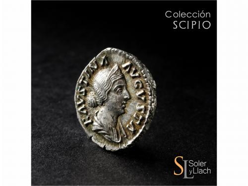 IMPERIO ROMANO. Denario. Acuñada el 156-175 d.C. FAUSTINA HI