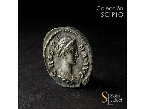 IMPERIO ROMANO. Denario. Acuñada el 177-182 d.C. CRISPINA. A