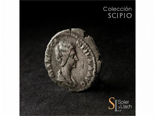 IMPERIO ROMANO. Denario. Acuñada el 193 d.C. MANLIA SCANTILL