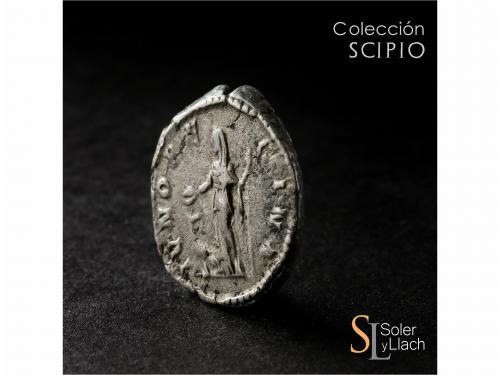 IMPERIO ROMANO. Denario. Acuñada el 193 d.C. MANLIA SCANTILL