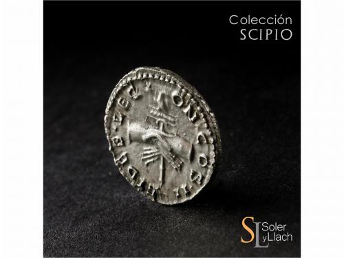 IMPERIO ROMANO. Denario. Acuñada el 195-197 d.C. CLODIO ALBI