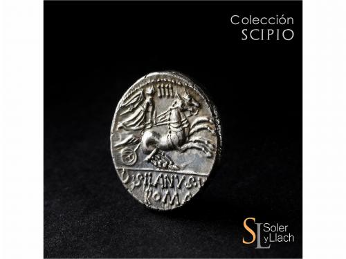 REPÚBLICA ROMANA. Denario. 91 a.C. JUNIA. D. Junius Silanus 