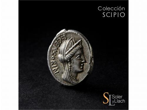 REPÚBLICA ROMANA. Denario. 88 a.C. MARCIA. L. Marcius Censor