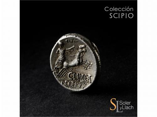 REPÚBLICA ROMANA. Denario. 88 a.C. MARCIA. L. Marcius Censor