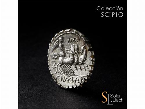 REPÚBLICA ROMANA. Denario. 79 a.C. NAEVIA. C. Naevius Balbus