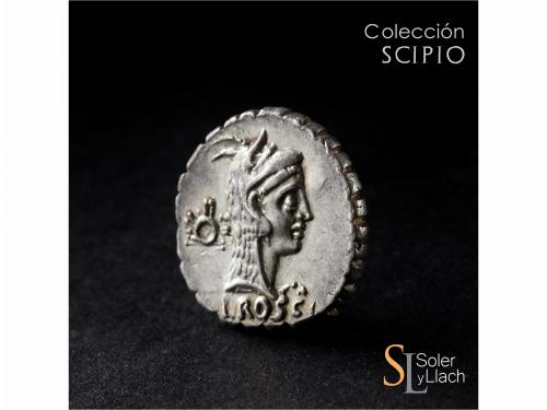 REPÚBLICA ROMANA. Denario. 64 a.C. ROSCIA. L. Roscius. ITALI