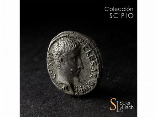 IMPERIO ROMANO. Denario. Acuñada el 28 a.C. OCTAVIO. Ceca or