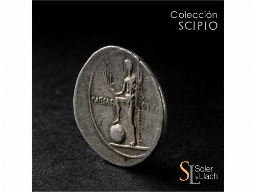 IMPERIO ROMANO. Denario. Acuñada el 32-29 a.C. OCTAVIO. Anv.