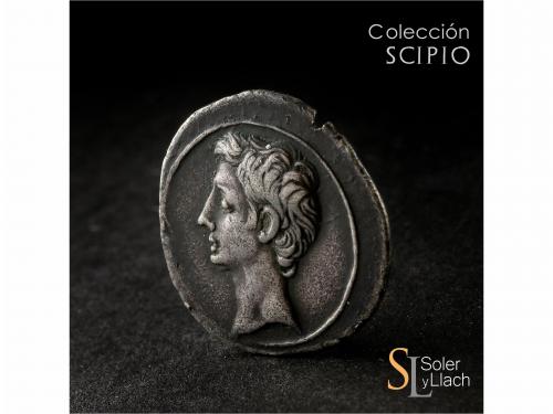 IMPERIO ROMANO. Denario. Acuñada el 32-29 a.C. OCTAVIO. Anv.