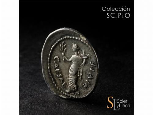 IMPERIO ROMANO. Denario. Acuñada el 32-29 a.C. OCTAVIO. Anv.