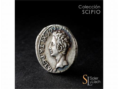 IMPERIO ROMANO. Denario. Acuñada el 18-16 a.C. AUGUSTO. COLO