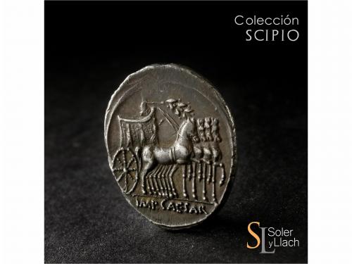 IMPERIO ROMANO. Denario. Acuñada el 29-27 a.C. OCTAVIO. Anv.