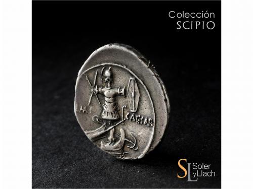 IMPERIO ROMANO. Denario. Acuñada el 29-27 a.C. OCTAVIO. Anv.