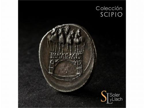 IMPERIO ROMANO. Denario. Acuñada el 29-27 a.C. OCTAVIO. Anv.